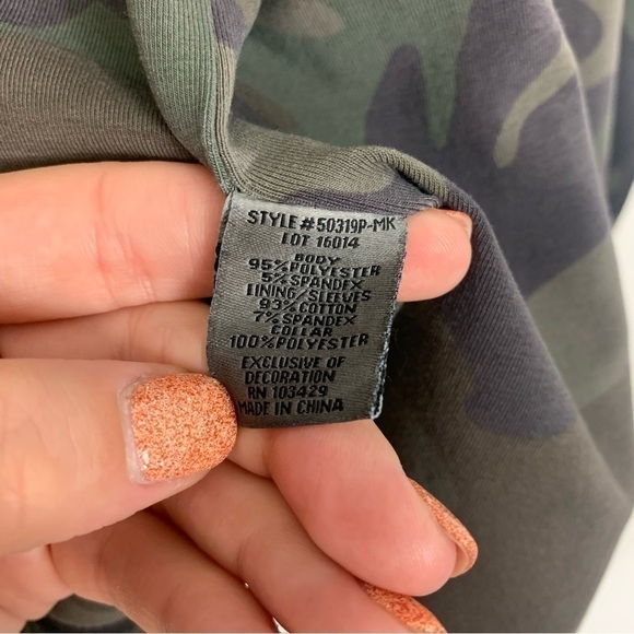 Anthropologie Marrakech Sherpa Collar Green Camo Moto Jacket Size Small - Picture 12 of 15